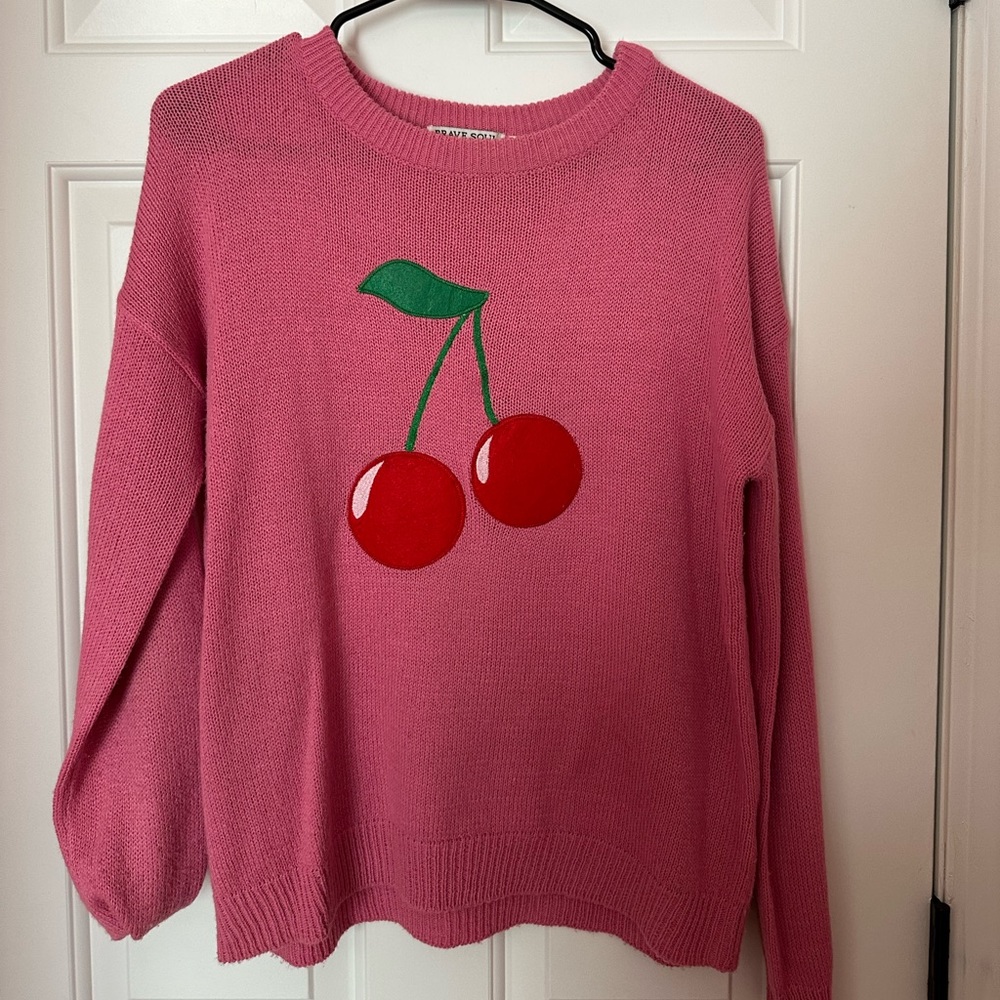 Size Small Cherry Sweater from ASOS!